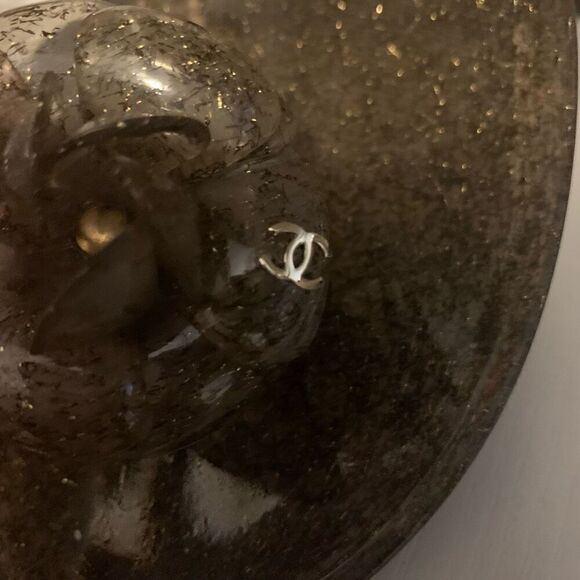 Chanel Camellia Flower Gold Jelly Interlocking CC Sandal EU 41 US 10-10.5 Flats - Picture 10 of 10